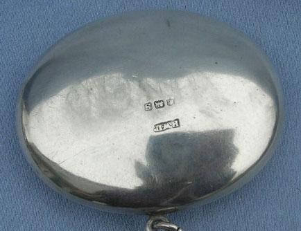 Silver (Sterling) Compact With Puff, 1917 Silver (Sterling) Compact With Puff, 1917