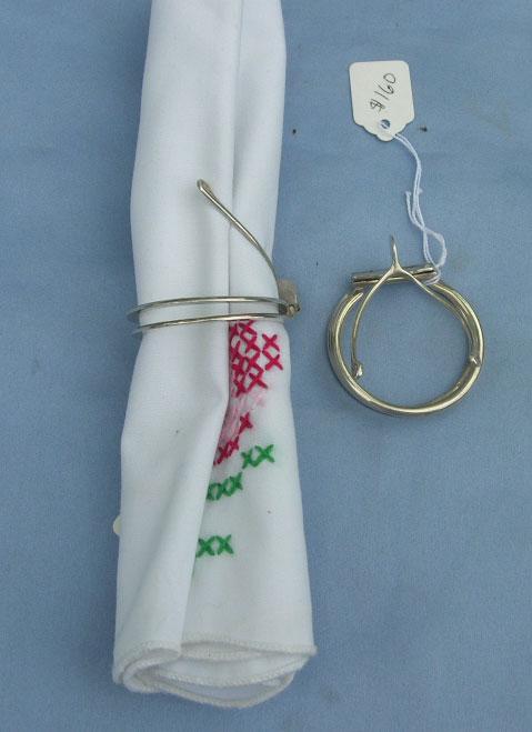 Napkin Ring, Silver, Wishbone, Victorian Napkin Ring, Silver, Wishbone, Victorian