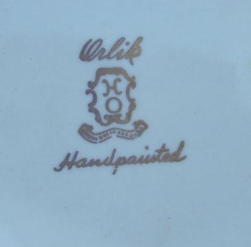 Porcelain Inkwell, Gilded, Victorian Porcelain Inkwell, Gilded, Victorian