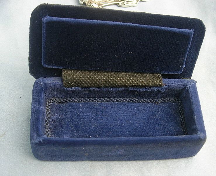 Silver Top, Velvet Trinket, Jewelry Box, Edwardian Silver Top, Velvet Trinket, Jewelry Box, Edwardian