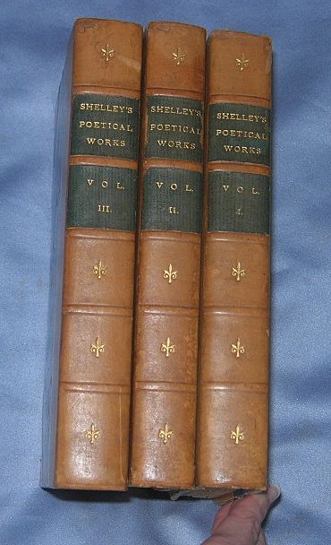 Shelley's Poetical Works, Victorian, 3 Volumes Shelley's Poetical Works, Victorian, 3 Volumes