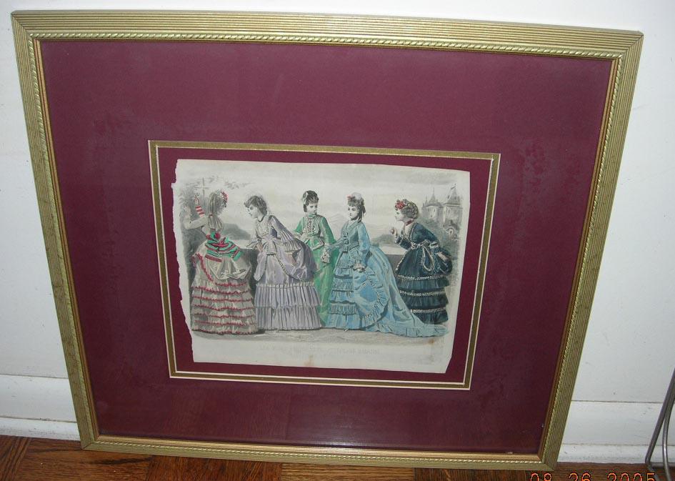 Framed Print, "Les Mondes Parisiennes, Peterson's Magazine, 1870 Framed Print, "Les Mondes Parisiennes, Peterson's Magazine, 1870