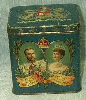 George V, Queen Mary Coronation Tin, 1911 George V, Queen Mary Coronation Tin, 1911