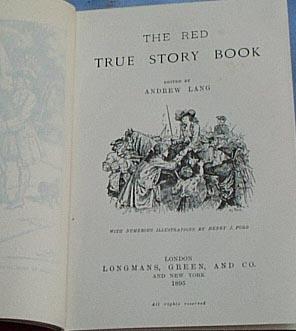The Red True Story Book, 1st Edition, 1895 The Red True Story Book, 1st Edition, 1895
