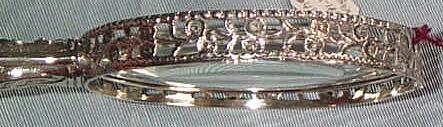 Silver Magnifying Glass with silver rim Silver Magnifying Glass with silver rim