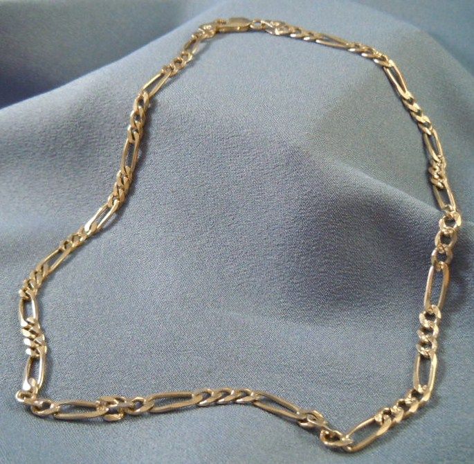 Sterling silver varied chain link necklace Sterling silver varied chain link necklace
