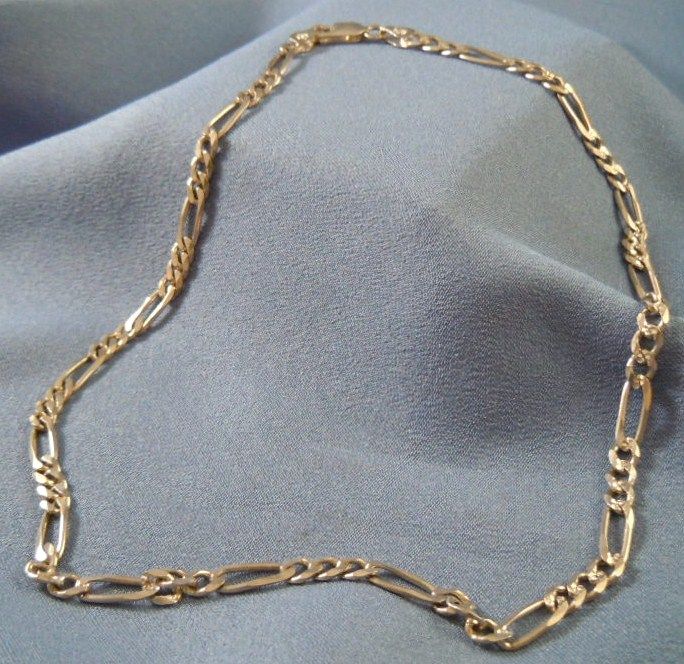 Sterling silver varied chain link necklace Sterling silver varied chain link necklace
