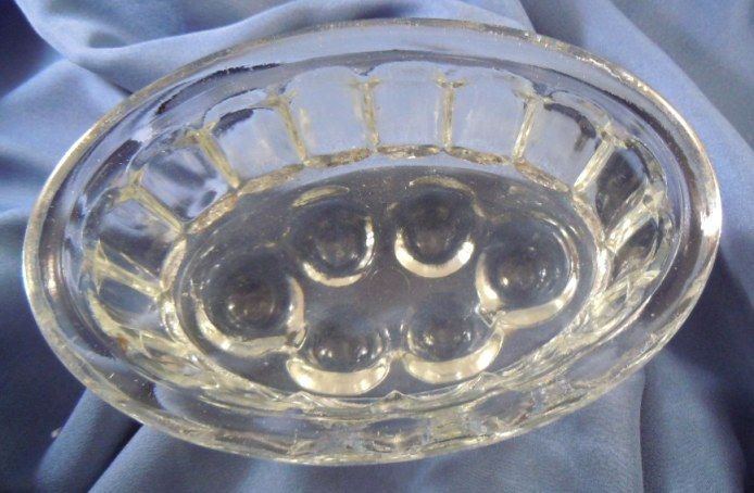 Vintage glass oblong mold aspic Vintage glass oblong mold aspic