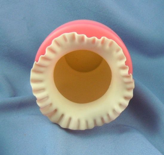 Victorian peachblow satin glass vase Victorian peachblow satin glass vase