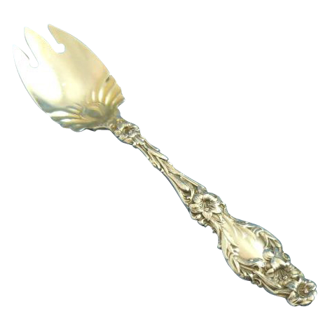 Gorham Whiting ice cream fork 1902 sterling No monogram Gorham Whiting ice cream fork 1902 sterling No monogram