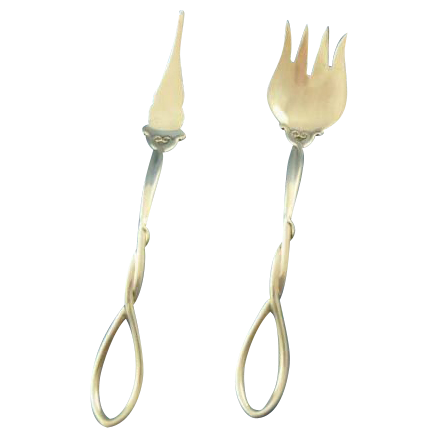 Frank M. Whiting sterling silver pate & cheese servers (2) Frank M. Whiting sterling silver pate & cheese servers (2)