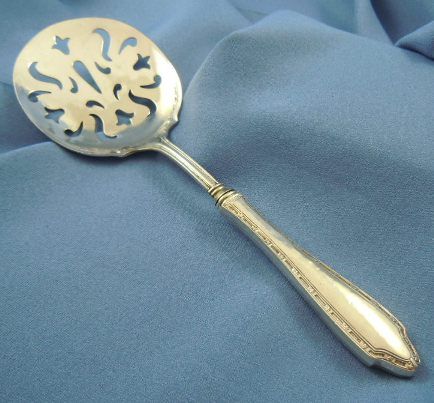 Tomato vegetable server sterling silver handle Tomato vegetable server sterling silver handle