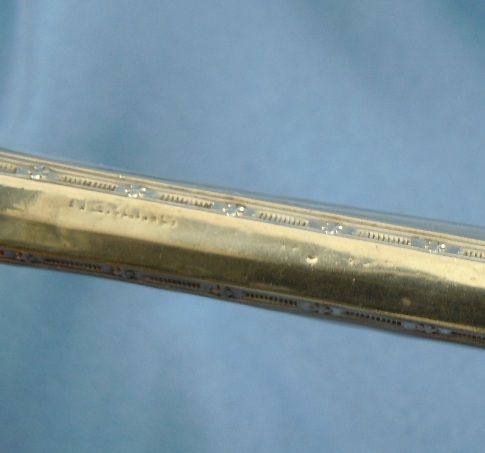 Tomato vegetable server sterling silver handle Tomato vegetable server sterling silver handle