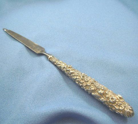 Repousse S. Kirk & Sons file sterling handle Repousse S. Kirk & Sons file sterling handle
