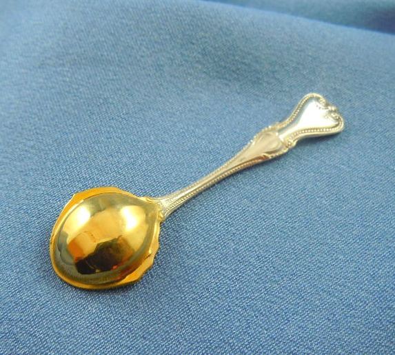 Salt spoon individual Colonial Towle sterling silver Salt spoon individual Colonial Towle sterling silver
