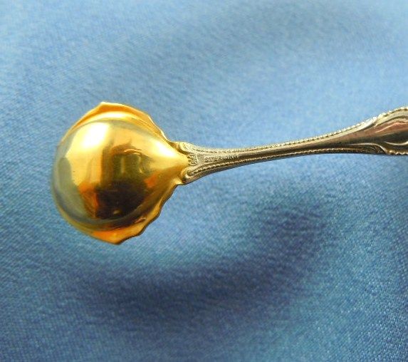 Salt spoon individual Colonial Towle sterling silver Salt spoon individual Colonial Towle sterling silver