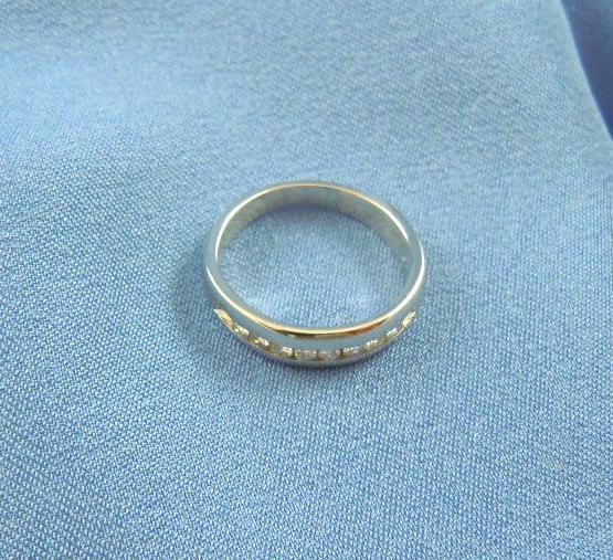Platinum channel set diamonds 950 band ring Platinum channel set diamonds 950 band ring