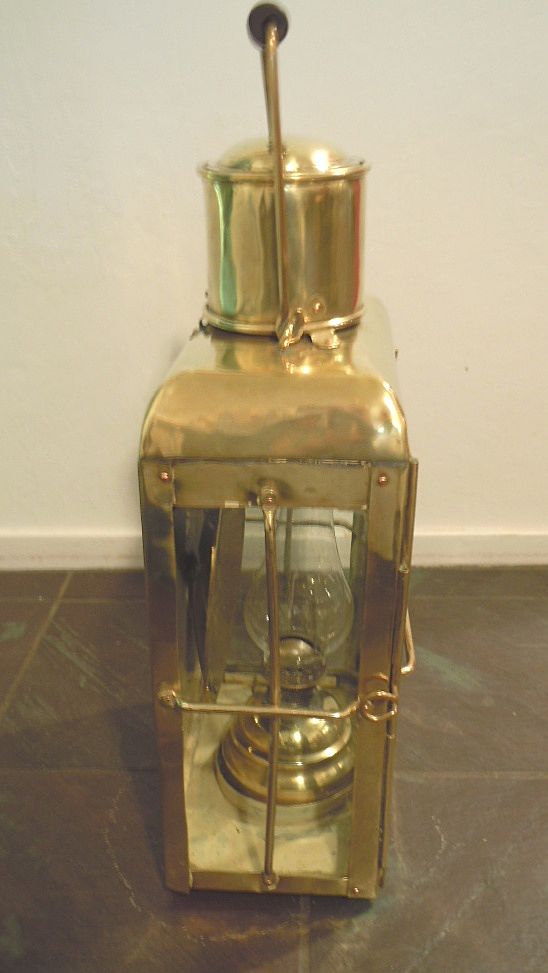 Birmingham England Brass Ship's Lantern 1916 Birmingham England Brass Ship's Lantern 1916