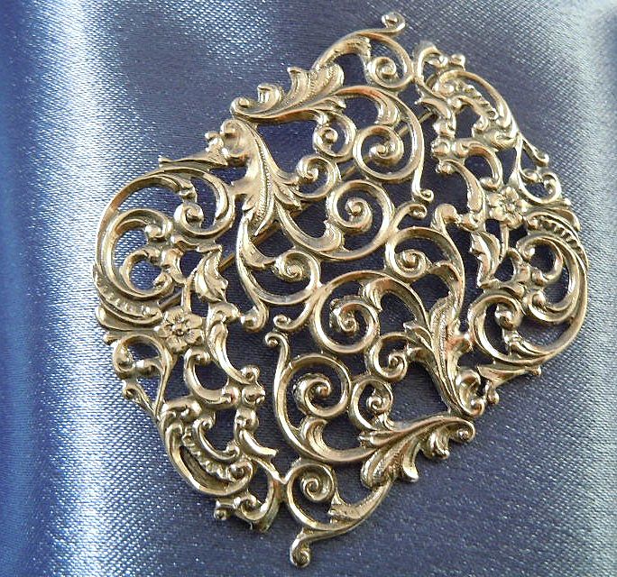 Art nouveau Style Sterling Silver Brooch Art nouveau Style Sterling Silver Brooch