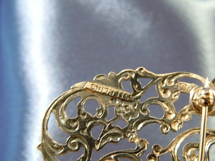 Art nouveau Style Sterling Silver Brooch Art nouveau Style Sterling Silver Brooch