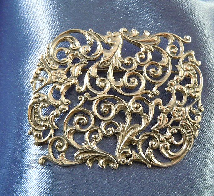 Art nouveau Style Sterling Silver Brooch Art nouveau Style Sterling Silver Brooch