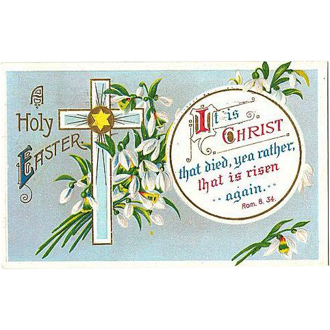 1911 Embossed Easter Cross Post Card 1911 Embossed Easter Cross Post Card