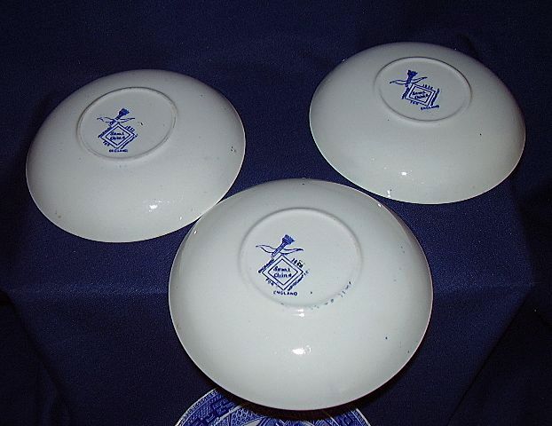 W. Ridgway Blue Willow Semi China Staffordshire ~ 7-Piece Grouping W. Ridgway Blue Willow Semi China Staffordshire ~ 7-Piece Grouping