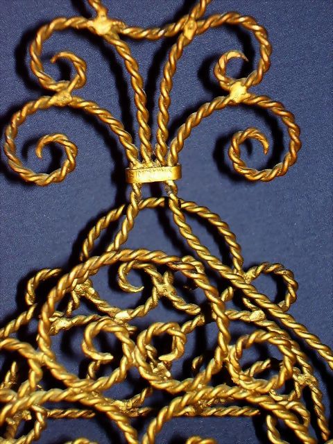 Victorian Style Twisted Wire Letter or Napkin Holder, Made in Spain Victorian Style Twisted Wire Letter or Napkin Holder, Made in Spain