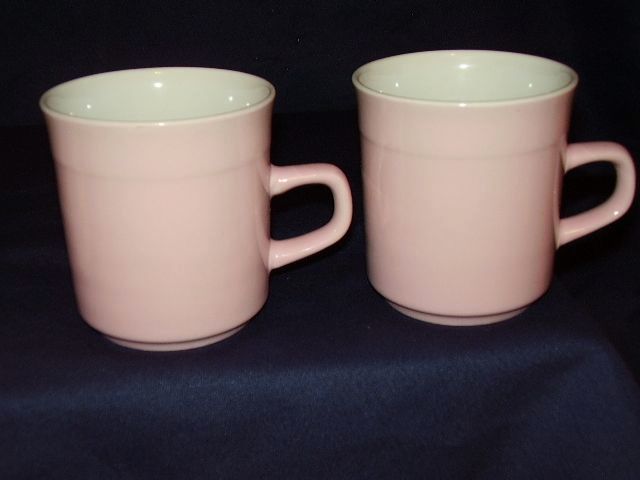 Pink Stoneware Mugs, Set of 4 Made in Japan Pink Stoneware Mugs, Set of 4 Made in Japan