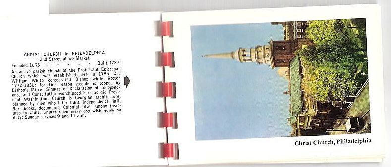 Philadelphia Souvenir Folder 10 Historic Color Miniature Photos 1950-60s Philadelphia Souvenir Folder 10 Historic Color Miniature Photos 1950-60s