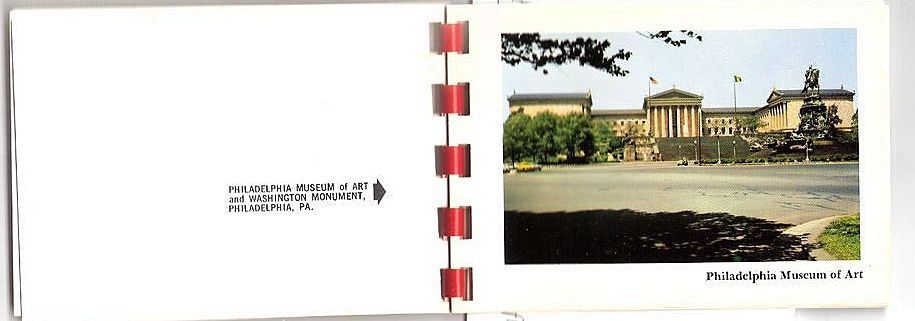 Philadelphia Souvenir Folder 10 Historic Color Miniature Photos 1950-60s Philadelphia Souvenir Folder 10 Historic Color Miniature Photos 1950-60s