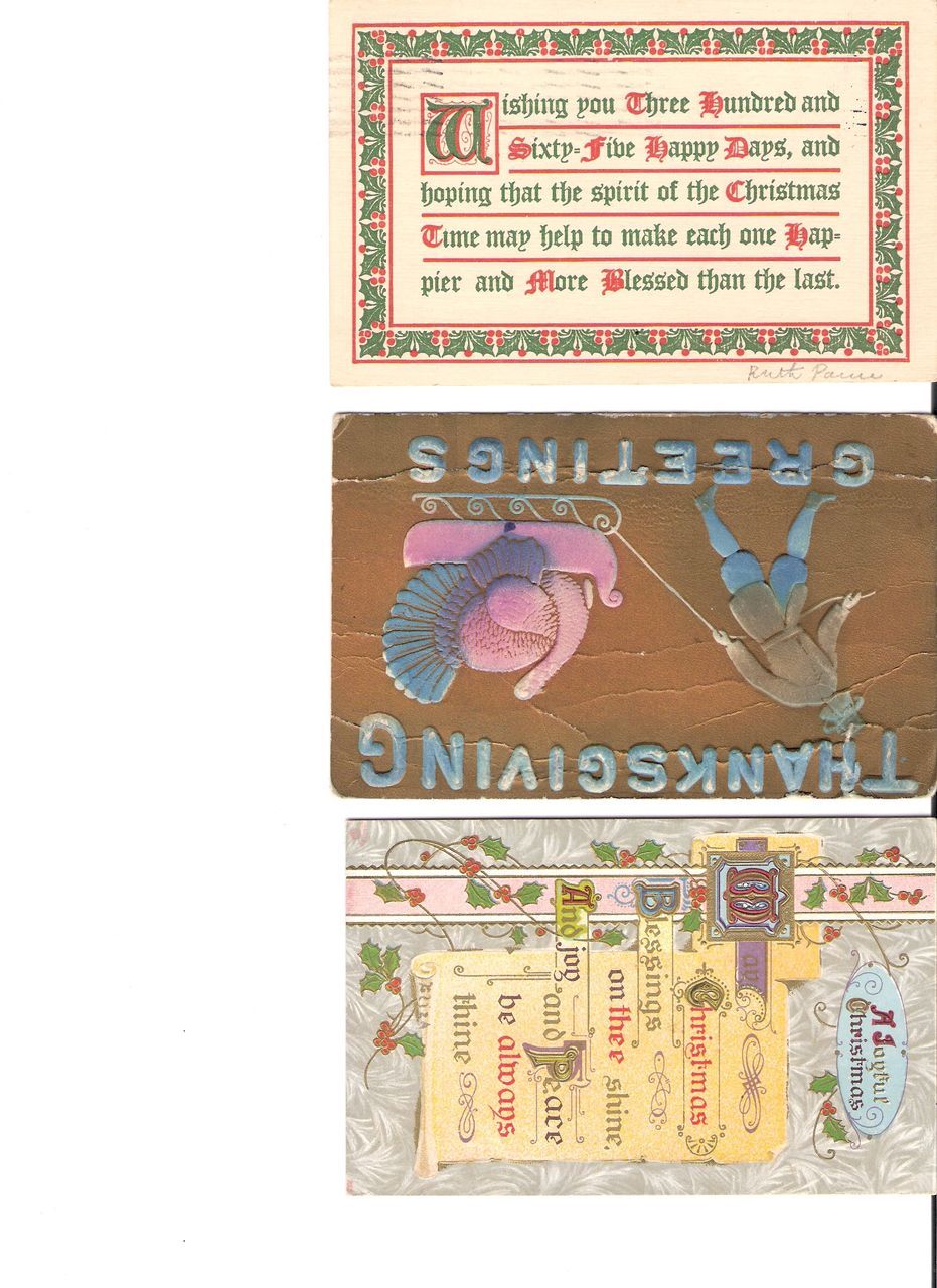 Early 1900s Thanksgiving Postcard Embossed and Air Brushed ~ Unusual Early 1900s Thanksgiving Postcard Embossed and Air Brushed ~ Unusual