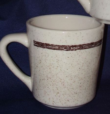 Sterling China Restaurant Ware Five Western Coffee Mugs Sterling China Restaurant Ware Five Western Coffee Mugs