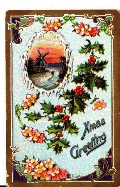 1911 Embossed Christmas Post Card ~ Germany Trademark 2085 1911 Embossed Christmas Post Card ~ Germany Trademark 2085
