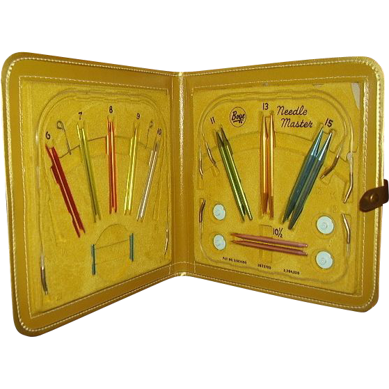 Boye Needle Master Knitting Kit with Embossed Plastic Case 195060s
