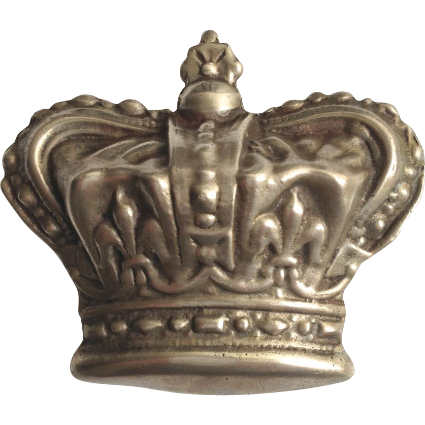 Sterling Silver Large Crown Brooch Sterling Silver Large Crown Brooch