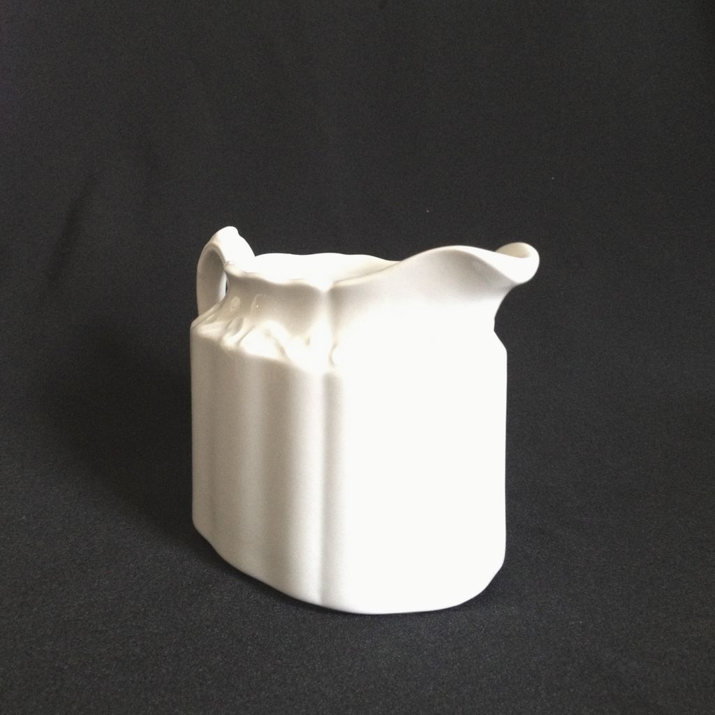Staffordshire White Creamer Ironstone Made in England "White Mist" Staffordshire White Creamer Ironstone Made in England "White Mist"