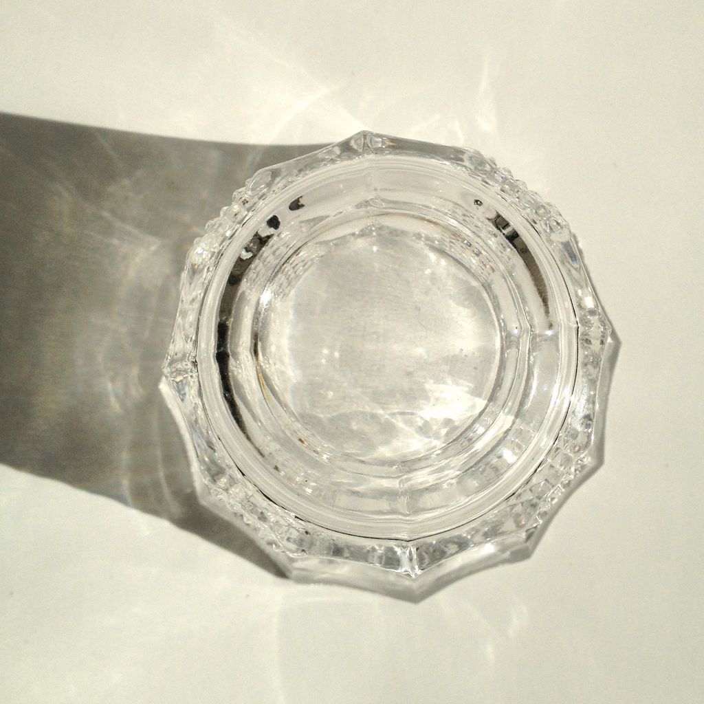 Hand Cut Lead Crystal Open Salt Bowl Cellar Hand Cut Lead Crystal Open Salt Bowl Cellar