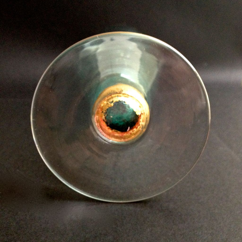 Italian Art Glass Vase with Gold-leaf Italian Art Glass Vase with Gold-leaf