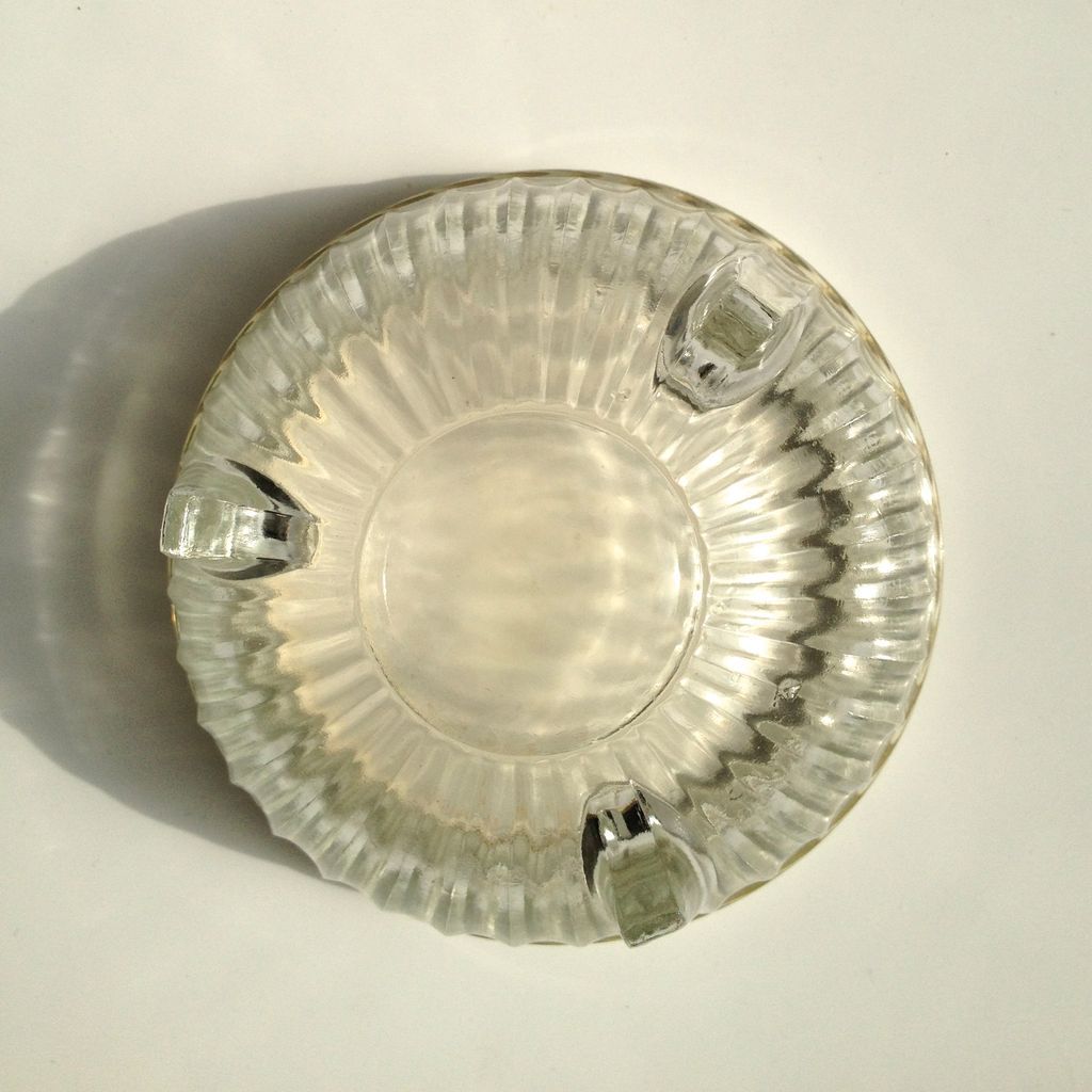 Lucite & Glass Mirrored Top Powder Jar c1950s Lucite & Glass Mirrored Top Powder Jar c1950s