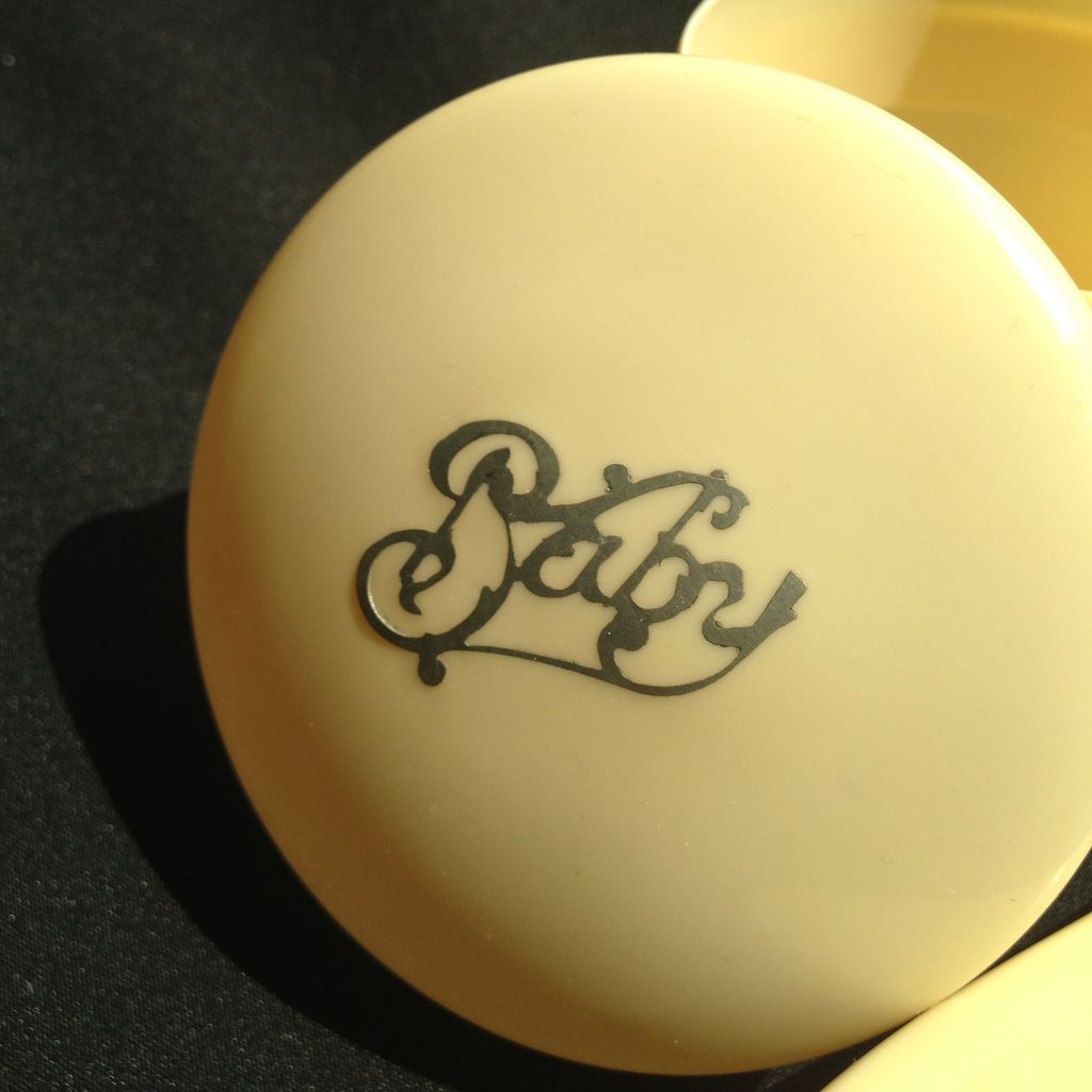 Baby Brush & Box Set in Celluloid from England Baby Brush & Box Set in Celluloid from England