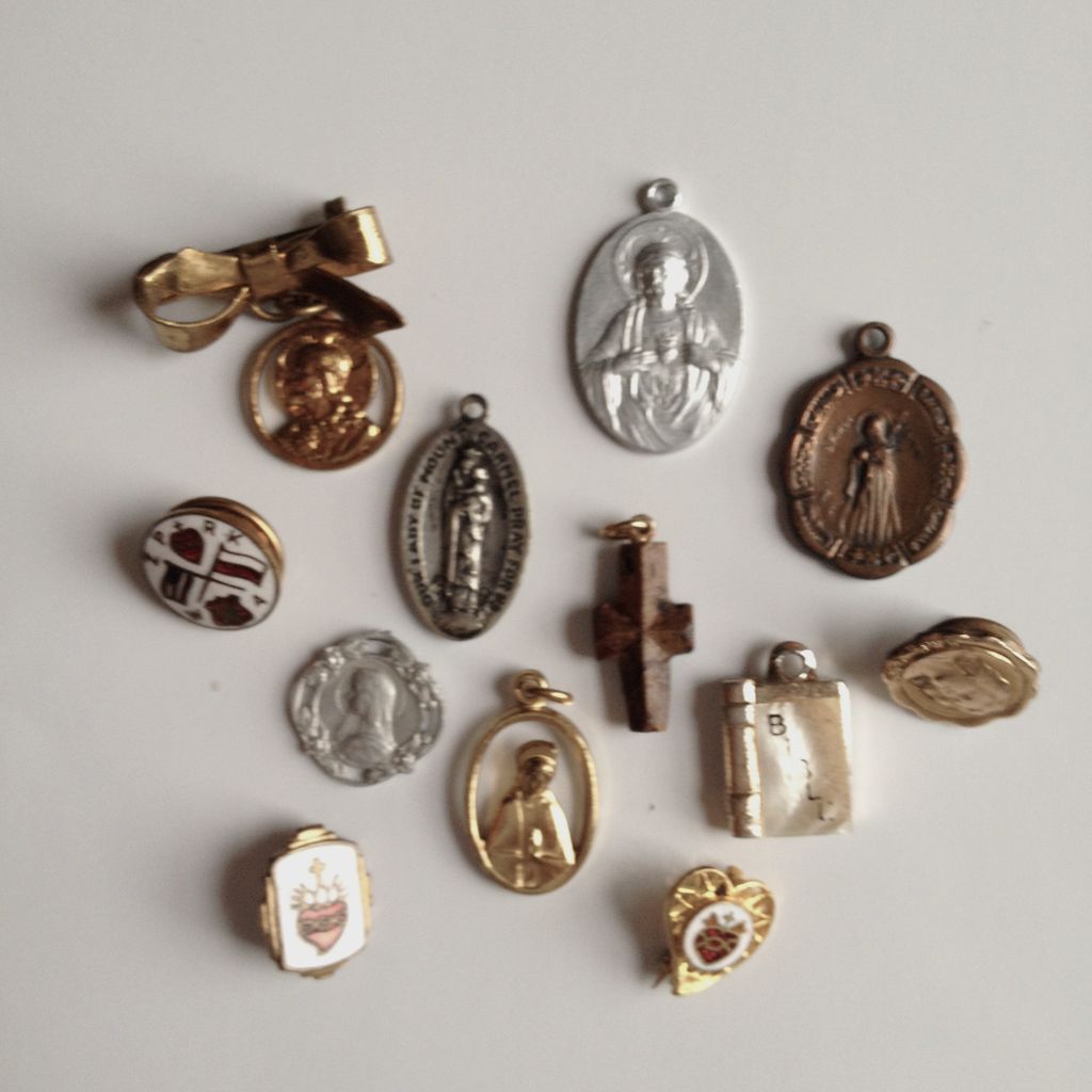 Five Religious Vintage Medals Five Religious Vintage Medals