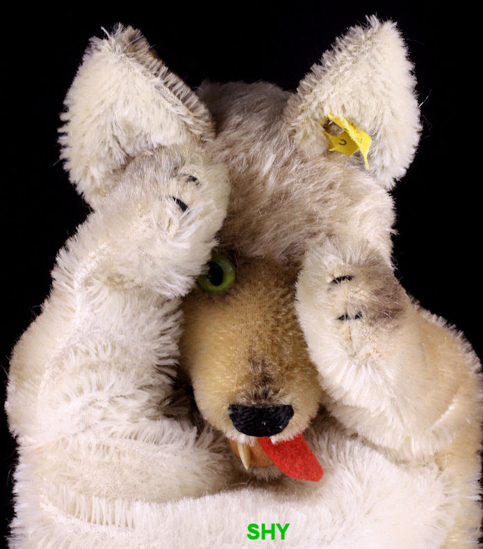 steiff wolf plush