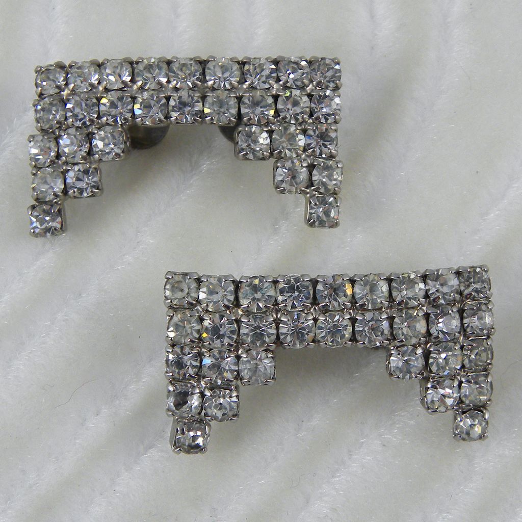 Pair of Clear Rhinestone Shoe Clips Pair of Clear Rhinestone Shoe Clips