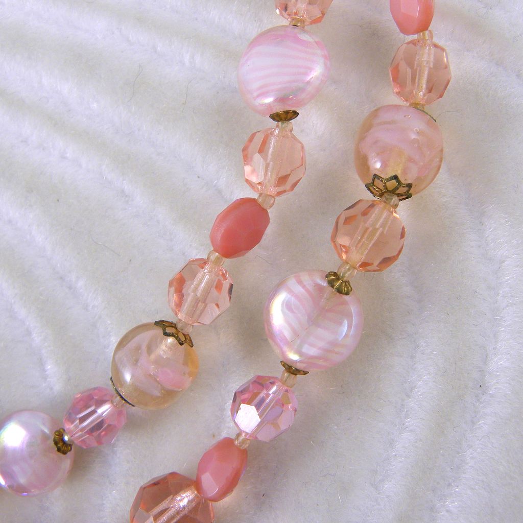 Regency Jewels Pink Beaded Two Strand Necklace Regency Jewels Pink Beaded Two Strand Necklace