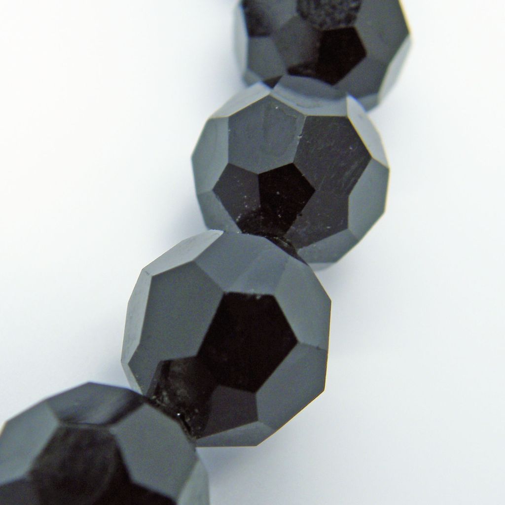 Vendome Jet Black Crystal Beads Necklace Vendome Jet Black Crystal Beads Necklace
