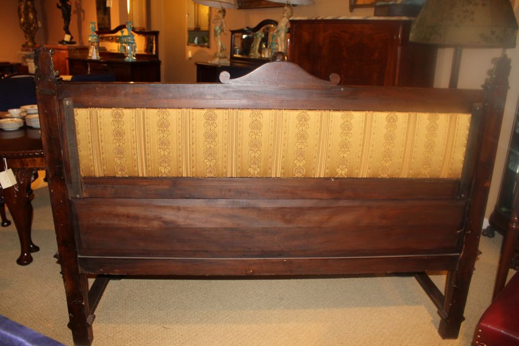 18th Italian Painted Heavily Carved Long Bench with Exceptionally Rare Detail 18th Italian Painted Heavily Carved Long Bench with Exceptionally Rare Detail