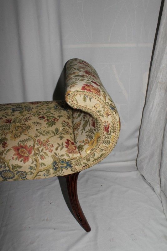 Regency Style Cherry Long Bench for Window, Hall or Bedroom. Circa 1920's Regency Style Cherry Long Bench for Window, Hall or Bedroom. Circa 1920's