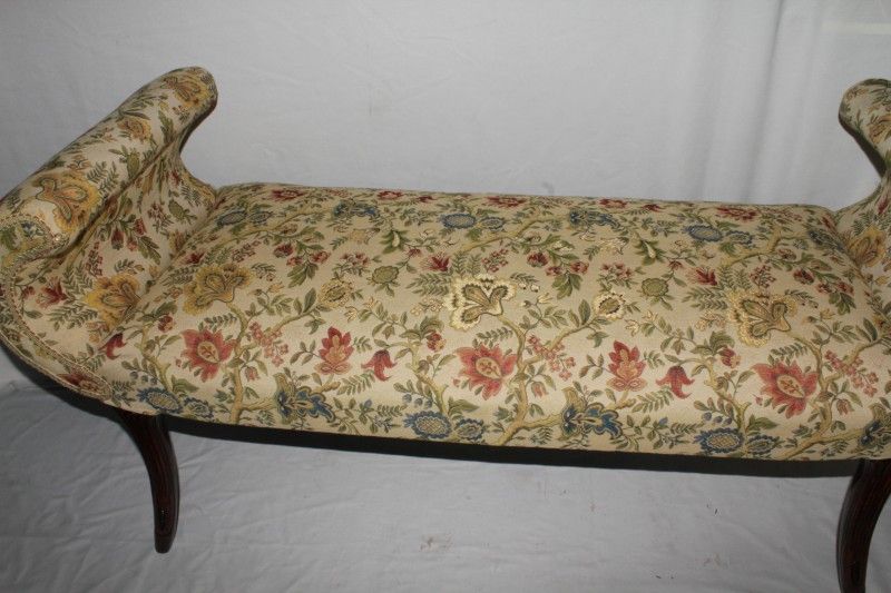 Regency Style Cherry Long Bench for Window, Hall or Bedroom. Circa 1920's Regency Style Cherry Long Bench for Window, Hall or Bedroom. Circa 1920's