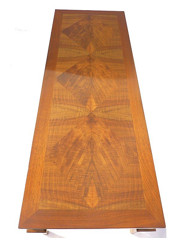 Rectangular Walnut Baker Matchbook Table Rectangular Walnut Baker Matchbook Table